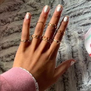 Gold ring set